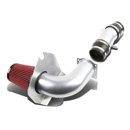 For 1994 to 1995 Ford Mustang GT 5.0 V8 Polished Cold Air Intake Pipe+Heat Shield+Red 3.5