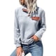 thumbnail image 1 of Jersey con cuello superior, sudadera para mujer, sudadera con cuello levantado y botones, sudadera para mujer, uso conveniente, 1 of 6