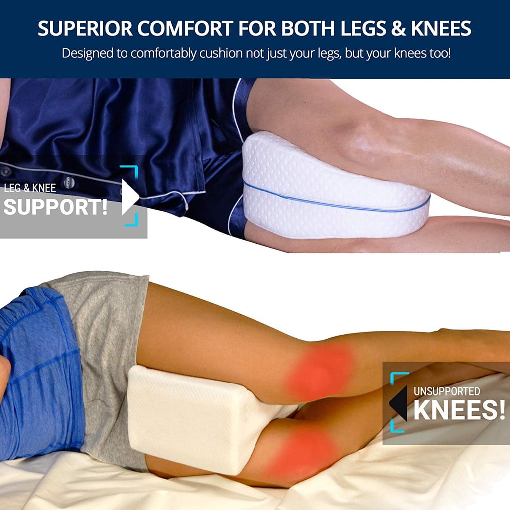 Orthopedic Contour Legacy-Leg Pillow for Back Hip Legs&Knee Support Firm Soft 