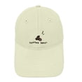 thumbnail image 3 of HuangHuanChen Baseball Cap For Men Women Embroidery Coffee Pattern Visor Cap Versatile Slimming Baseball Cap Fashion Sun Hat, 3 of 4