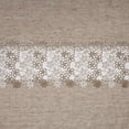 thumbnail image 3 of Renaissance Home Fashion Lilian Lace Trim Sheer Rod Pocket Curtain, 84" Long, Linen, 3 of 4