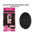 thumbnail image 3 of Janet Collection Nala Tress Synthetic Hair Crochet Braid Loop 3x Butterfly Locs 3x Poetry Bob Locs 10”12”14” ( #T1B/27 Off Black/Honey ), 3 of 5