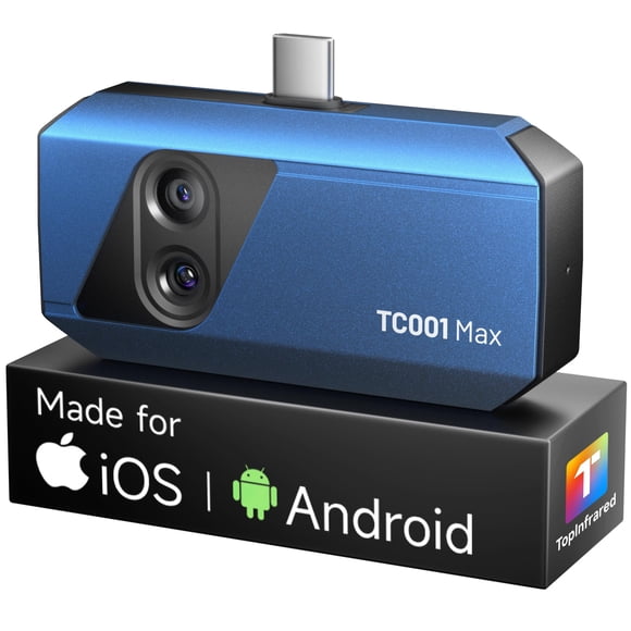 Cámara térmica TOPDON TC001 Max de doble lente para iPhone y Android