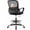 Black, variant on WoofPaw Tall Drafting Desk Chair - Ergonomic High Stool Computer with Adjustable Height and Comfy Lumbar Support, Office Rolling Counter with Flip-up Arm and Footrest,Black