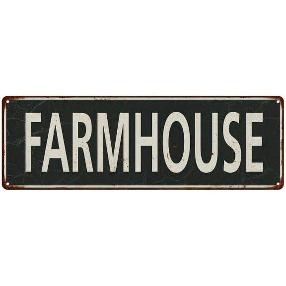 Farmhouse Vintage Look Shabby Chic Gift Metal Sign 8x24 108240062040