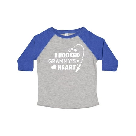 

Inktastic I Hooked Grammy s Heart with Fishing Rod Gift Toddler Boy or Toddler Girl T-Shirt