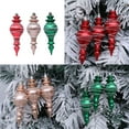 thumbnail image 2 of 2 Boxes Holiday Ornament Long Spiky Shape Plastic Christmas Decorations For Tree Window Store Decoration, 2 of 9
