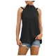 thumbnail image 1 of Mujeres Casual Color sólido Sin mangas Sexy Fuera del hombro Camiseta sin mangas delgada Fridja  qr3683, 1 of 6