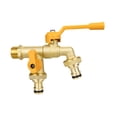 thumbnail image 3 of Grifo para Lavadora,Grifo para Lavadora Doble Salida Universal,Grifo para Lavadora de Cobre Doble Caño Fácil Instalación,Grifo de Baño Profesional Cocina Baño,Grifo de Agua para, 3 of 8