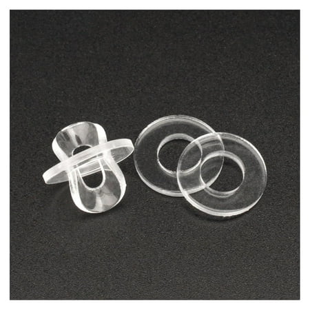 

LHX Soft/Hard Plastic PVC Transparent Insulating Plain Gasket Ring Spacer Flat Washer M1.2 M1.4 M1.7 M1.8 M2 M2.5 M3 M4 M5 M6~ M12 (Color : Soft_M2x5x0.8 x100pcs)-0810