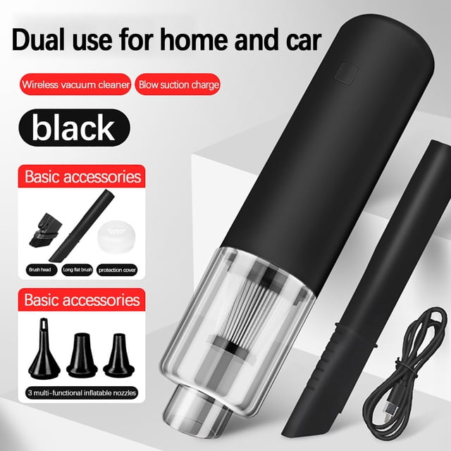 RKSTN Vacuum Cleaner 6000pa Car Vacuum Cleaner Car Portable Portable Portable Household Small Vacuum Cleaner High Power Vacuum Cleaner for Home and Car