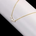 thumbnail image 4 of Gold ladies pearl necklace, 14K gold plated ladies multi-layer pearl necklace, fashion simple herringbone chain ladies pearl necklace jewellery gift, 4 of 6
