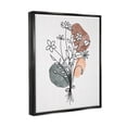 thumbnail image 3 of Stupell Industries Mixed Daisies Botanical Shapes Graphic Art Jet Black Floating Framed Canvas Print Wall Art, Design by JJ Design House LLC, 3 of 6