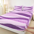 thumbnail image 3 of Castle Fairy Stripes Lines Bed Sheets for Teenagers,Abstract Stone Pattern King Sheets, 3 of 7