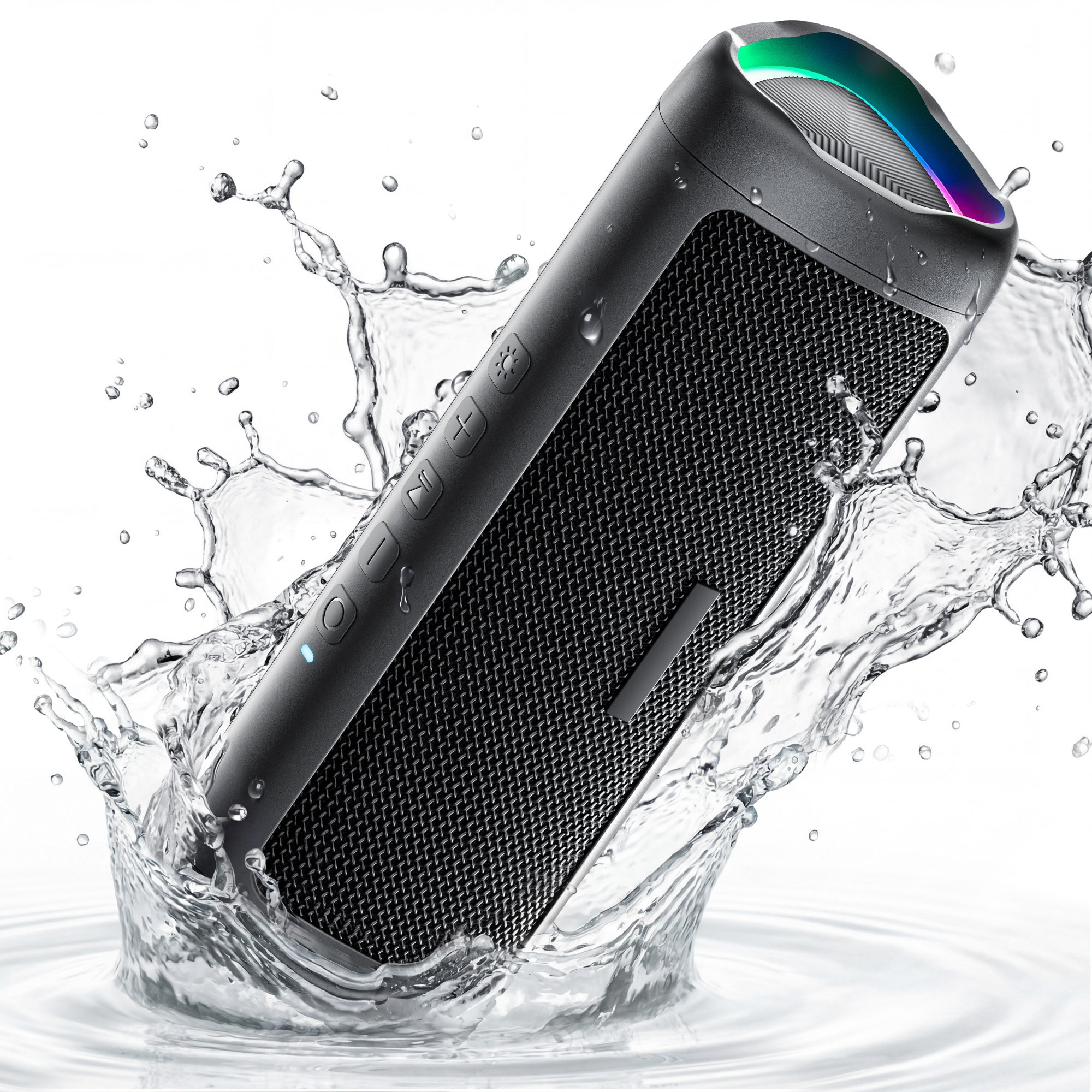 DTIRD Portable Bluetooth Speaker, 20W, IPX5 Waterproof, Black photo 1