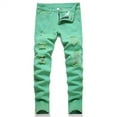 thumbnail image 2 of Mercatoo Boy's Skinny Fit Ripped 𝐃estroyed Distressed Fashion Denim Jeans Pants Pure Cotton Patchwork Pants Kids Comfort Waist Joggers, 2 of 9