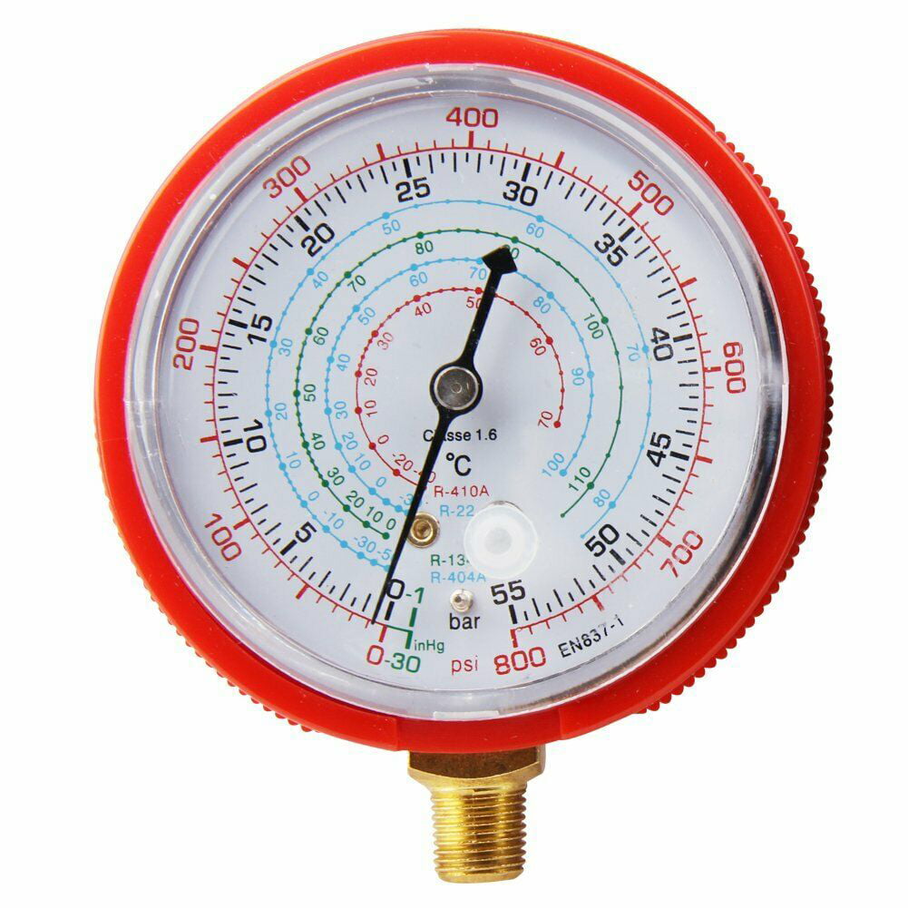 Bang4buck Refrigerant Low and High Pressure Gauges for Air Conditioner R410A R134A R22 PSI KPA 