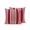 Red, White, variant on Outdoor Pillows Waterproof, Brown Stripe Bedding Throw Pillows with Insert for Couch Sofa Bed, Beige Striped Modern Minimalist Geometric Lines 16x16 Inch Pillowcases Decorative Patio Pillow Set of 2
