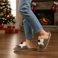 thumbnail image 7 of Ecetana Women's Christmas Fuzzy Cute Warm House Slippers Bedroom Indoor Shoes, 7 of 7