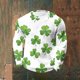 thumbnail image 1 of Ceisia Men's St. Patrick's Day Realistic Shamrock Waffle Knit Top | Long Sleeve Crew Neck Casual Tee Gifts, 1 of 3