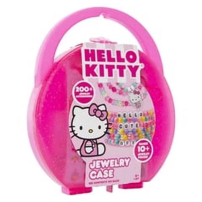 Hello Kitty Bead Bracelet Maker Set, Kids Gift, Pink Case, for Pre