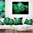 thumbnail image 3 of Designart Green Water Drops on Mirror - Abstract Throw Pillow - 16x16, 3 of 4