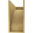 thumbnail image 4 of 12"W x 36"D x 24"H Classic Moab Rough Cedar Woodgrain TimberThane Corbel, Primed Tan, 4 of 6
