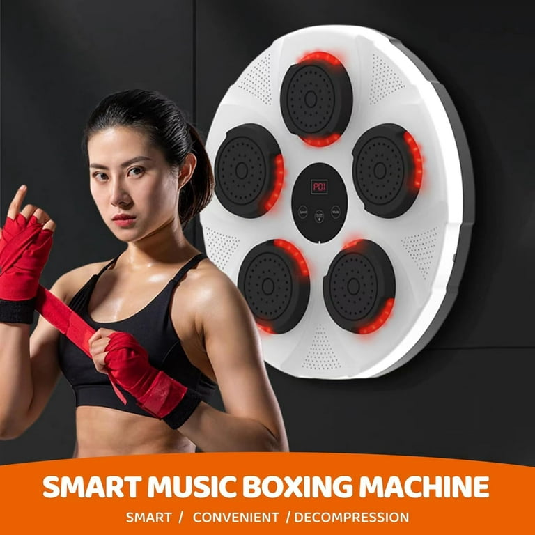 Itoolhorse Music Boxing Machine Home Wall Mount Music Boxer, Electronic Smart Focus Agility Training Digital Boxing Wall Target Punching Pads Suitable