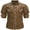 Cotton - Brown, variant on Men's Western Shirt Rodeo Charro Long Sleeve Vintage Shirt Big and Tall