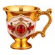 thumbnail image 1 of pstuiky Copa de vino blanco de metal para el hogar, aleación con patrón y decoración de piedras preciosas. Cristalería clásica. Gran variedad de opciones para elegir., 1 of 1
