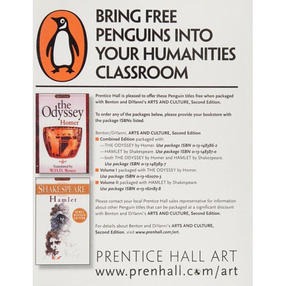 Pre-Owned Arts And Culture: An Introduction To The Humanities (Paperback) 0131899139 9780131899131