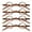 Brown, variant on 4PK Unisex Small Round Reading Glasses Blue Light Blocking Readers Men Women