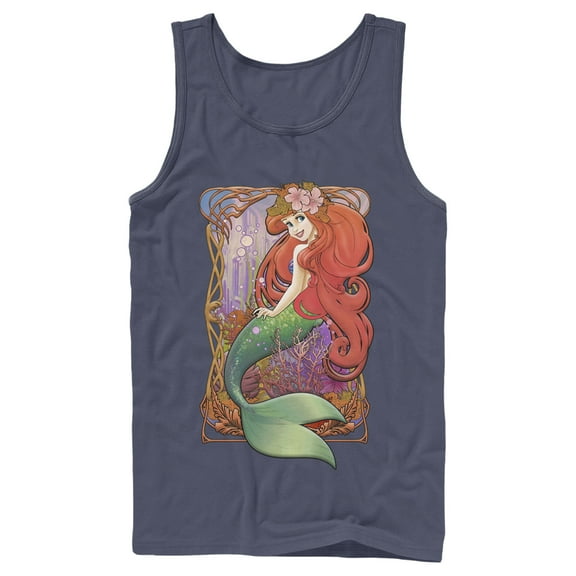 Men's The Little Mermaid Ariel Glam Poster Tank Top