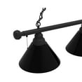 thumbnail image 2 of Plain Black 3 Shade Billiard Light with Black Fixture, 2 of 5