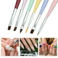 thumbnail image 4 of 2pcs hand-gripping nail brushes fingernail scrubbing toe nails cleaning brushes nails cleaner manicure pedicure brushes nail art supplies, 4 of 6