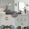 thumbnail image 6 of 3P-8.6-inch Gray-Green Modern Bubble Glass Pendant Light, Minimalist Spherical Fixture Suitable for Kitchen Islands, Bedrooms, Living Rooms, and Dining Rooms (Bulb Not Included), 6 of 6
