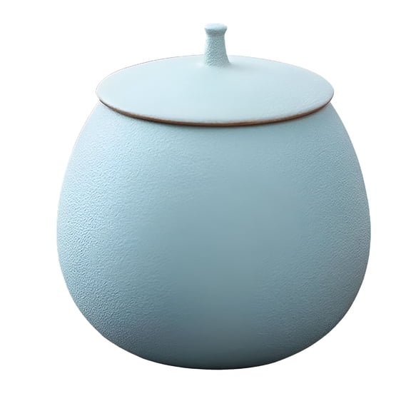 ACDANC Ceramic Sugar Bowl With Lid,Ceramic Tea Coffee Sugar Canister For Coffee Bar,Flour Sugar Canisters Sets For The Kitchen,Coffee Jars With Lids Airtight-Light blue-0.4