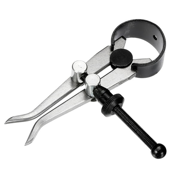 Spring Inside Caliper 4 Inch Stainless Steel Adjustable Spring Caliper Straight-Leg for Wood Turning Lathe Use