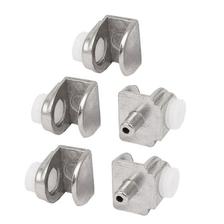 

Zinc Alloy Shelf Support Adjustable Clamp Clips 5pcs for 5-8mm Thick Glass