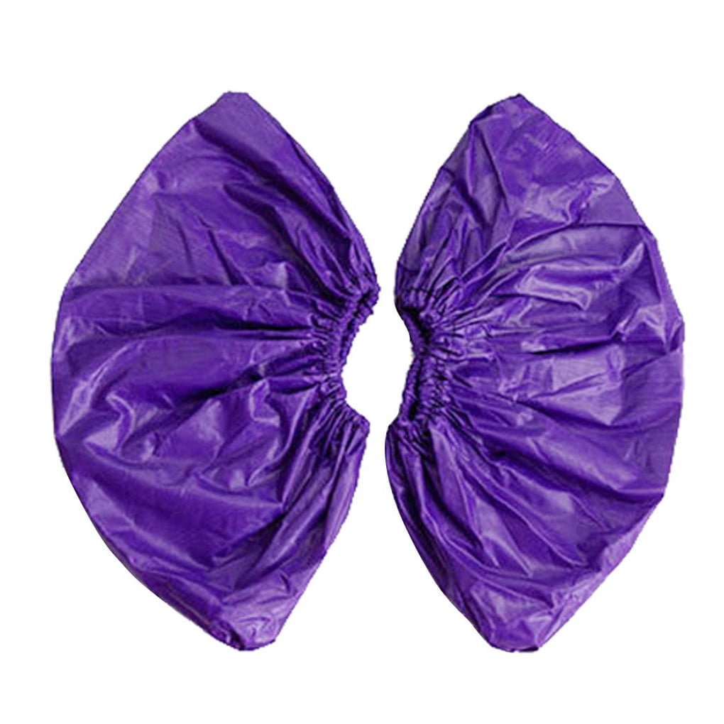 purple shoe covers