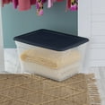 thumbnail image 4 of (2 pack) Sterilite 58 Qt. Storage Box Plastic, Blue Cove, 4 of 8