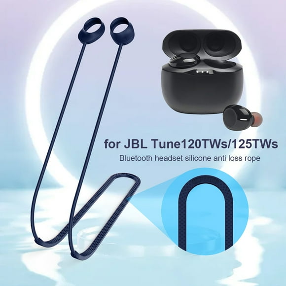 Peggybuy Anti-Lost Earphones Silicone Strap for JBL Tune 120TWS/125TWS Rope Neck String