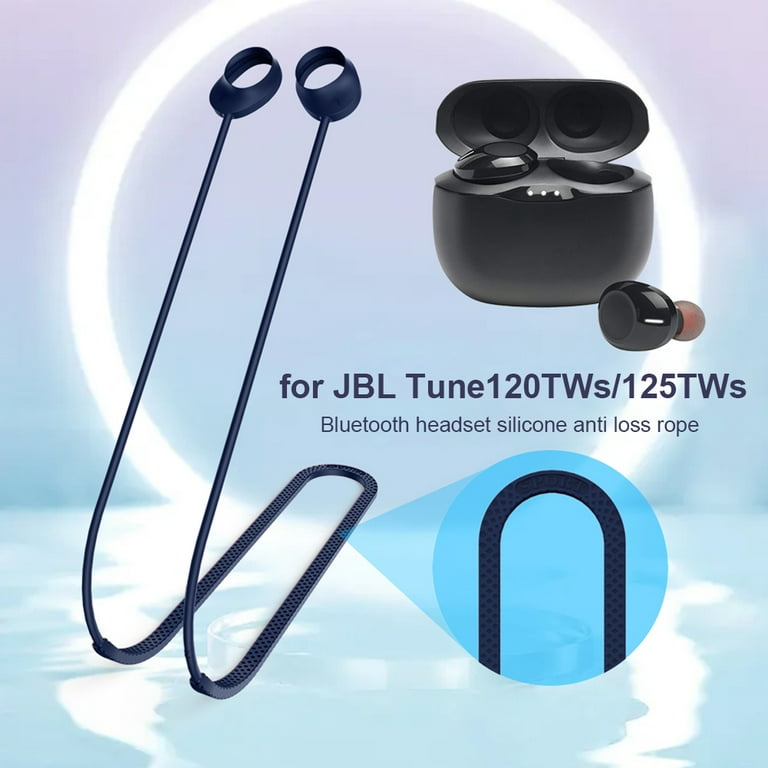 Anti-Lost Earbuds Silicone Strap for JBL Tune 120TWS/125TWS Headset (Blue) | True Wireless Kopfhörer