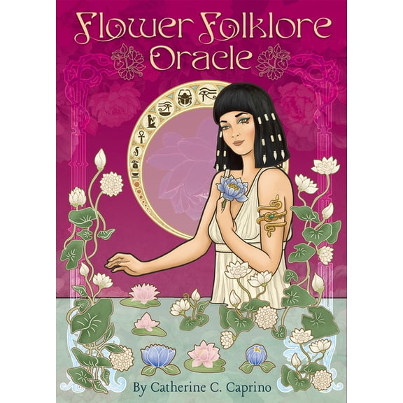 Flower Folklore Oracle: Wisdom of the Flowers: Colorful 44-Card Oracle Deck, 76-Page Guidebook, Mythology, Language of F, (Hardcover)