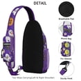 thumbnail image 3 of Sling Backpack,Cute Halloween Icons Pattern Crossbody Bag with Water Bottle Holder,Waterproof Sling Bag for Men/Women with Chest Phone Holder for Hiking,Travel, 3 of 6