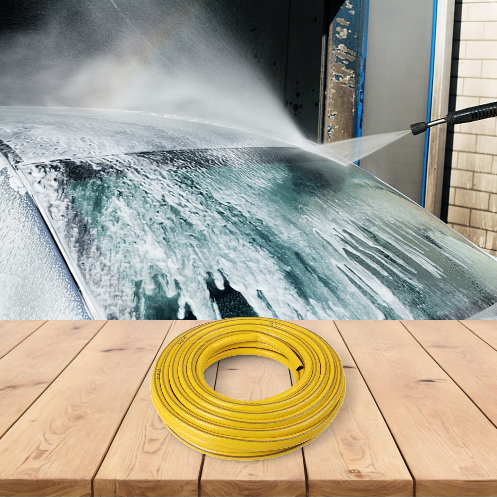 yaaqii PVC Garden Water Hose: Soft, Thickened & All-Season Car Wash Solution!