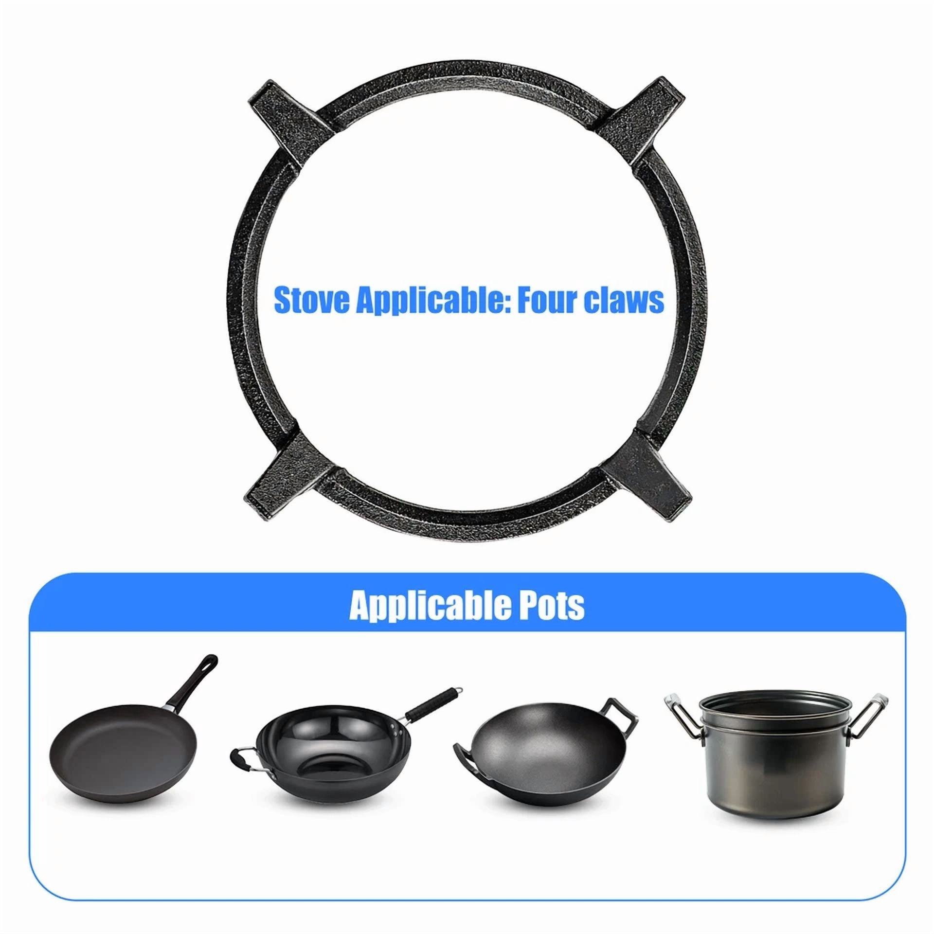 CRESTIN- 8.4 Hole Cast Iron Ring Rim Replace Old Wok Ring For Chinese Wok Range