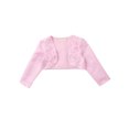 thumbnail image 3 of iiniim Kids Girls Open Front Beaded Wedding Flower Girls Shurg Bolero Cardigan Long Sleeve Princess, 3 of 7