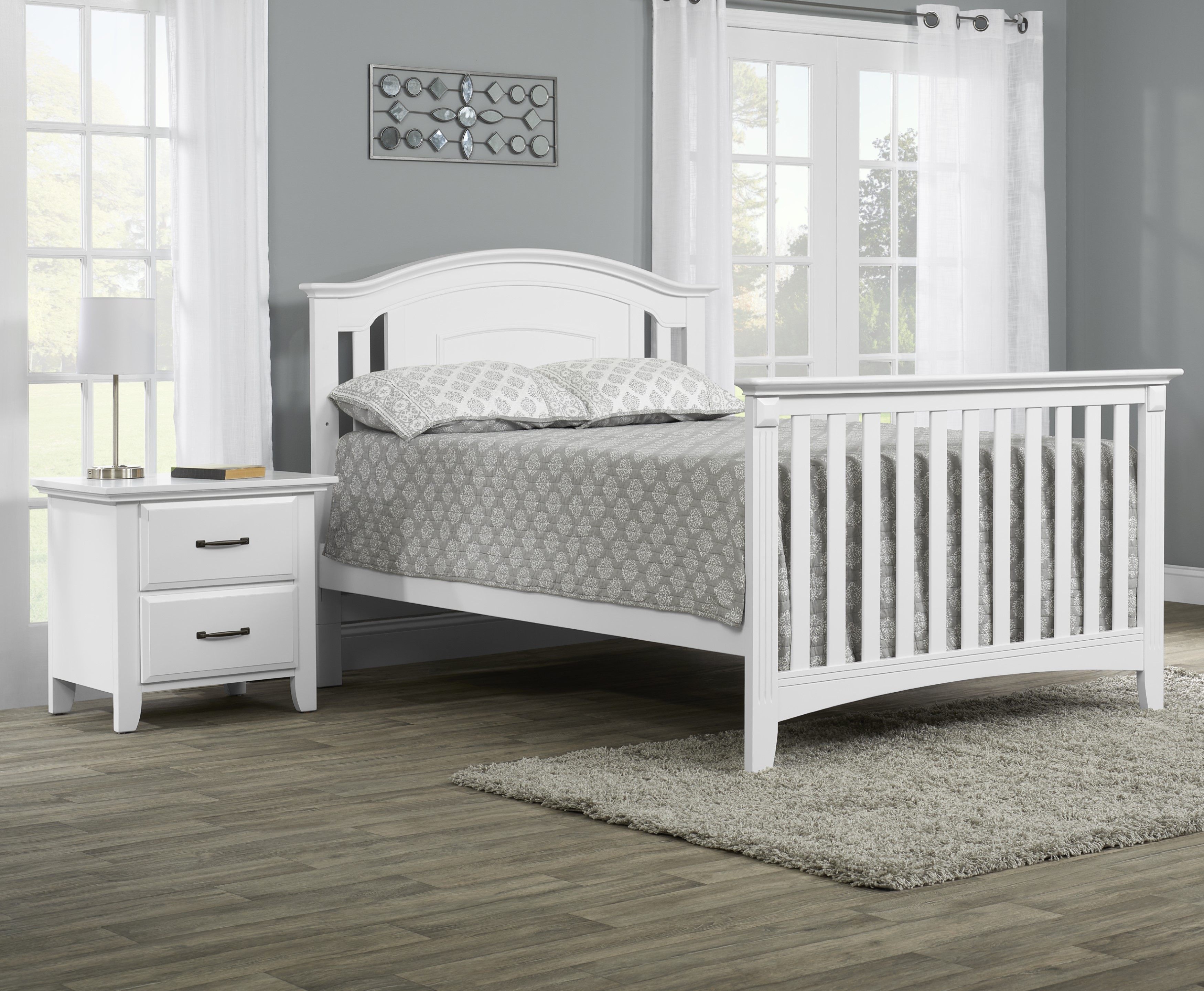 Oxford Baby Willowbrook 2-Drawer Nightstand, White - image 5 of 5
