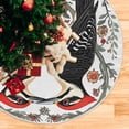 thumbnail image 6 of Ryvnso Christmas Tree Skirt Beautiful Flower Bird Xmas Tree Skirts Ornament Home Decorations 47.2", 6 of 6